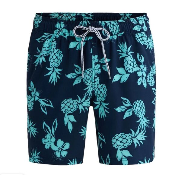 Men's Blue Floral Swim Shorts/Swim Trunks Sz XL - Picture 2 of 5